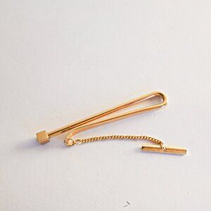 VTG Signed Anson Gold Tone Tie Bar